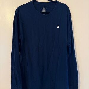 Men's Navy Blue Hurley Long Sleeve Shirt
